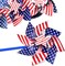 Memorial Day Decorations 4th of July Decorations for Home Outdoor Patriotic Pinwheels,Fourth of July Decorations Patriotic Independence Day Party Supplies Favors,Wind Spinner for Garden 16 PCS